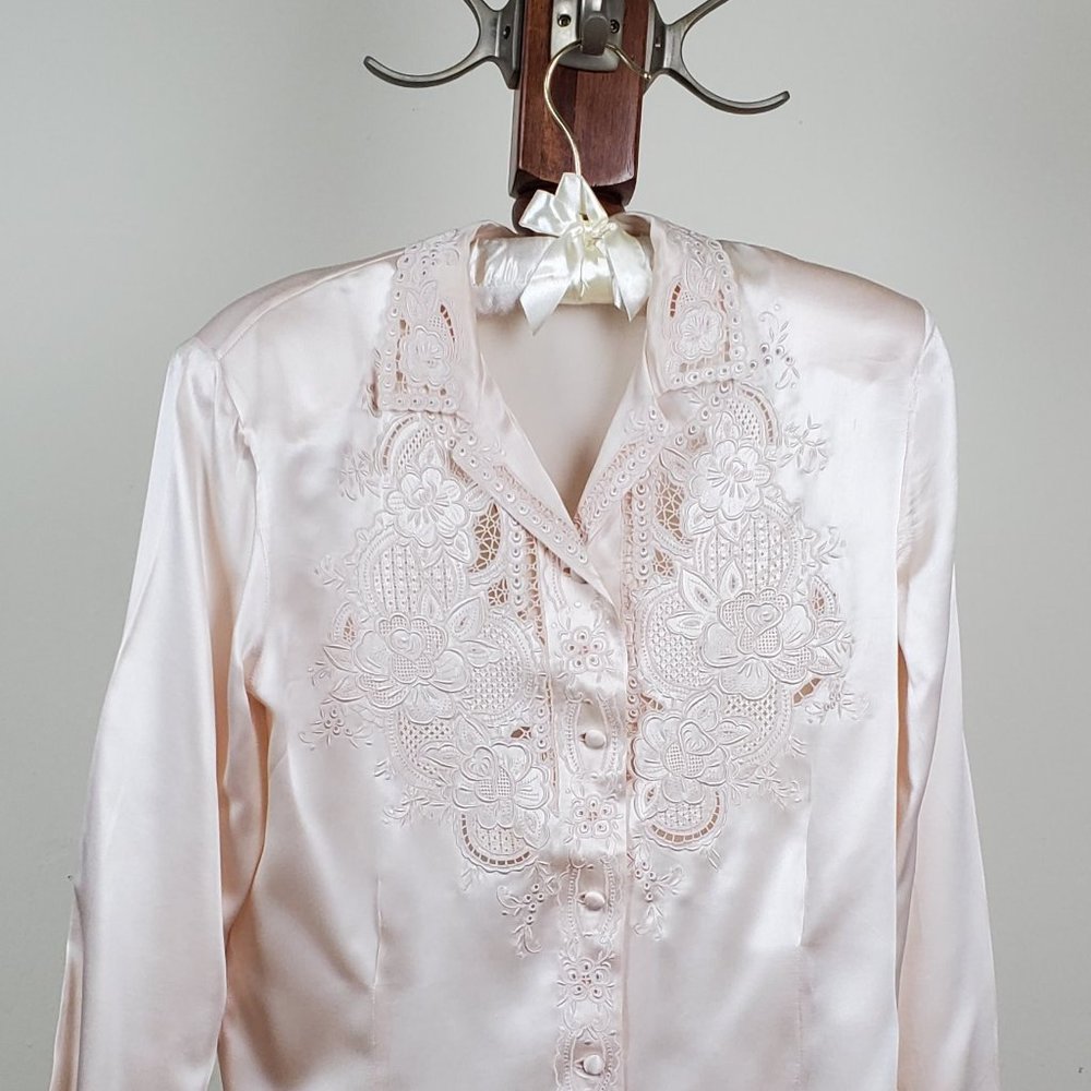 Vintage Top Line 100% Silk Shirt